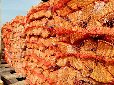 Дрова в сетках